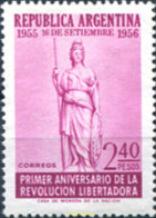 725965 MNH ARGENTINA 1956 PRIMER ANIVERSARIO DE LA REVOLUCION LIBERTADORA - Ungebraucht