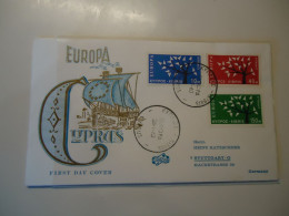 CYPRUS FDC   EUROPA 1963 POSTED - Covers & Documents