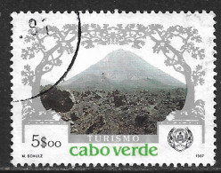 Cabo Verde – 1987 Views 5$00 Used Stamp - Cape Verde