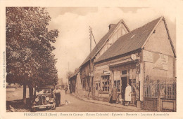 CPA 27 FRANCHEVILLE / ROUTE DE CINTRAY / MAISON COLOMBEL / EPICERIE MERCERIE / LOCATION AUTOMOBILE - Autres & Non Classés