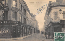 CPA 27 EVREUX / LA RUE CHARTRAINE / MAGASIN DE CHAPELLERIE - Evreux