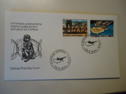 CYPRUS FDC  HISTORY 1984 - Storia Postale