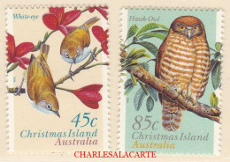 CHRISTMAS ISLAND 1996  LAND BIRDS  SG 428-429   U.M. - Christmas Island