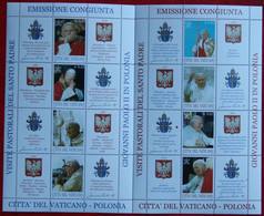 Travels Of Pope John II To Poland 2004 Mi 1474-1481 Yv 1334-1341  POSTFRIS / MNH / ** VATICANO VATICAN VATICAAN - Neufs