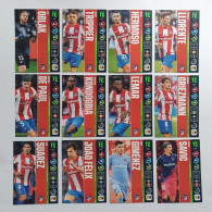 Lote COMPLETO 12 CORE-Cards ATLÉTICO MADRID - Panini Adrenalyn XL TOP CLASS 2022 - Trading Cards