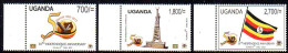 Ouganda Uganda 2409J/L 50 Ans D'indépendance , Drapeau - Stamps