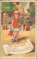 CASTELLI SIGNED 1930s POSTCARD - KIDS & MUSIC - TANGO DELLA GELOSIA - EDIT DEGAMI - N.91 (5200) - Castelli