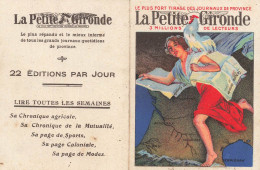 Petit Calendrier 1925 Publicitaire Illustrateur * Journal LA PETITE GIRONDE * Calendar - Small : 1921-40