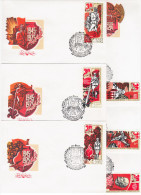 Russia USSR 1975 FDC X6 30th Anniversary Of Victory In Second World War WWII - FDC