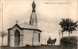 Pommiers Canton Anse Chapelle De Buisante Chapel Attelage Cheval Horse Cavallo Rhône 69480 Cpa Voyagée TB.Etat - Sonstige & Ohne Zuordnung