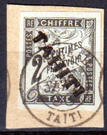 Tahiti 1893 Segnatasse Y.T.2 O/Used VF/F - Oblitérés