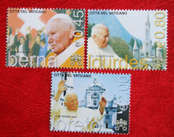 World Travel Pope John Paul II 2005 Mi 1530-1532 Yv 1383-1385 POSTFRIS MNH ** VATICANO VATICAN VATICAAN - Neufs