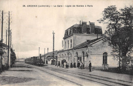 CPA 44 ANCENIS / LA GARE / LIGNE DE NANTES A PARIS - Ancenis