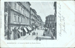 Bh182 Cartolina Benevento Citta' Il Corso Garibaldi Da Piazza Duomo - Benevento