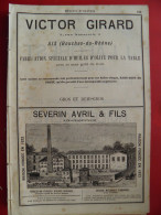 PUB 1884 - Huiles D'Olive Victor Girard Rue Nazareth, Severin, J Laforest 13 Aix En Provence, D & G Carcassonne 13 Salon - Publicités