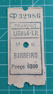 PORTUGAL TRAIN TICKET CP 32986 - Europa