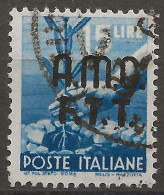 TZA12U1 - 1947/48 Trieste Zona A, Sassone Nr. 12, Francobollo Usato Per Posta °/ - Used