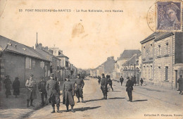 CPA 44 PONT ROUSSEAU LES NANTES / LA RUE NATIONALE VERS NANTES - Altri & Non Classificati