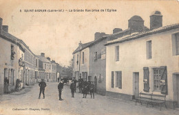 CPA 44 SAINT AIGNAN / LA GRANDE RUE PRISE DE L'EGLISE - Otros & Sin Clasificación