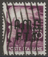 TZA13U1 - 1947/48 Trieste Zona A, Sassone Nr. 13, Francobollo Usato Per Posta °/ - Usati
