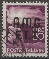 TZA13U2 - 1947/48 Trieste Zona A, Sassone Nr. 13, Francobollo Usato Per Posta °/ - Used