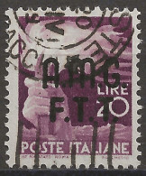 TZA13U5 - 1947/48 Trieste Zona A, Sassone Nr. 13, Francobollo Usato Per Posta °/ - Used