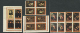 Soviet Union:Russia:USSR:Unused 4X Stamps Serie, Rembrandt, 1976, MNH, Corners - Rembrandt