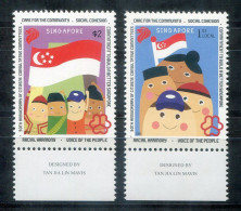 SINGAPUR 2356-2357 Mnh - Flagge, Flag, Drapeau - SINGAPORE / SINGAPOUR - Singapore (1959-...)