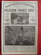 PUB 1884 - Instruments De Musique Cuivre Pelisson Cours Lafayette 69 Lyon, Précision A Santi Rue St Férréol 13 Marseille - Publicités