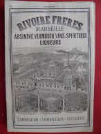 PUB 1884 - Liqueur Rivoire Frères 13 Marseille Distillerie Agricole Usine Saultain 59 Valenciennes Toutes LIMES 21 Dijon - Publicités