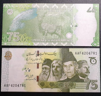 Pakistan 75 Rupees, 2022 P-56A.2 - Pakistan