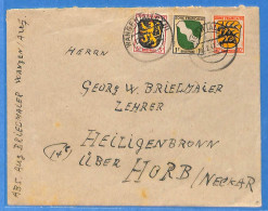 Allemagne Zone Française 1947 - Lettre De Wangen - G30168 - Sonstige & Ohne Zuordnung