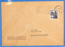 Allemagne Zone Française 1949 - Lettre De Konstanz - G30173 - Altri & Non Classificati