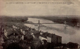 AUVILLAR       ( TARN ET GARONNE )   VUE GENERALE SUR LE PONT ET LA VALLEE DE LA GARONNE - Auvillar