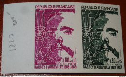 Essai De Couleur , Paire Barbey D'Aubervilly, 1974 , Neufs Sans Charniere** ........... CL1-11-7c - Farbtests 1945-…