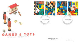 1989 Games & Toys Addressed FDC Tt - 1981-90 Ediciones Decimales