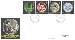 1989 Microscopes Addressed FDC Tt - 1981-1990 Em. Décimales