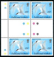 FALKLAND - YVERT 590 A 593 EN BLOC DE 4 INTERPANNEAU - SANS CHARNIERE - Falklandinseln