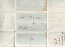 EGYPT 1849 LETTER CAIRO TO ALEXANDRIA REPRODUCTION CANCEL - Prefilatelia