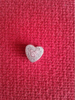 PANDORA Disney Mickey Minnie Mouse True Love Heart Silver 925 Charm - Bracelets