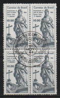 Brazil 1964 First Day Cancel On Block Of 4 - Ungebraucht