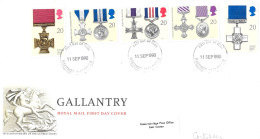 1990 Gallantry Addressed FDC Tt - 1981-1990 Decimal Issues