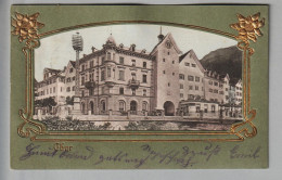 CH GR Chur 1903-09-22 Prägelitho Gold Mit Foto - Chur