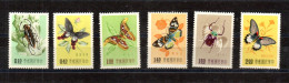 Taiwan 1958 Satz 282/87 Schmetterlinge/Insekten Postfrisch - Ongebruikt