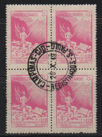 Brazil 1949 First Day Cancel On Block Of 4 - Nuevos