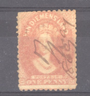 Australie  -  Tasmanie  :  Yv  16Aa  (o) Dentelé 11 ½ X 12,   Filigrane Double Trait - Oblitérés