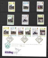 Isle Of Man 2007 MNH Cent Of Scouting Sg 1342/7 & FDC - Man (Insel)