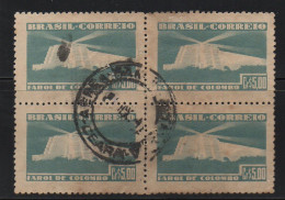 Brazil 1946 Cancel On Block Of 4 - Neufs