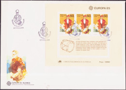 Europa CEPT 1985 Açores - Azores - Azoren - Portugal FDC Y&T N°BF6 - Michel N°B6 - 60e EUROPA - 1985