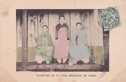 DANSEUSES DE LA COUR IMPERIALE DE COREE       Carte Colorisée         Précurseur - Korea (Süd)